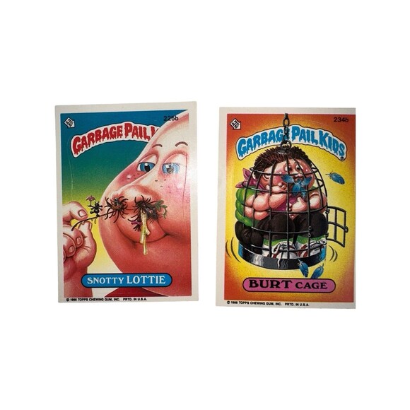Lot of 10 Vintage Garbage Pail Kids Trading Cards Stickers 1980s Topps Mixed - Picture 9 of 16